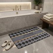 Little Beae Printed Bathroom Mat | Soft Quick Dry Anti-Slip Absorbent Floor Rug for Bathroom Entrance & Bedroom