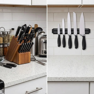 Strong Magnetic Knife Holder | Wall Mounted Magnetic Knife Strip | Modern Kitchen Knife & Tool Storage Rack