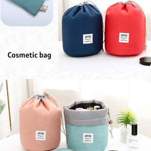 Stylish Drawstring Bucket Makeup Bag for Women | Portable Cosmetic & Toiletry Organizer Pouch for Travel and Daily Use