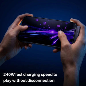 2 in 1 USB C Fast Charging Cable with Foldable Phone Stand | 240W Type C to Type C Gaming & Data Transfer Cable