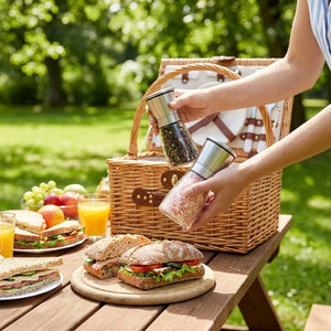 Premium Stainless Steel Salt & Pepper Grinder | Adjustable Ceramic Burr Spice Mill | Manual Pepper & Salt Grinder (1 Pc)