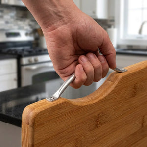 Premium Solid Wooden Chopping Board | Thick Butcher Block Cutting Board with Juice Groove | Knife-Friendly Kitchen Cutting Board