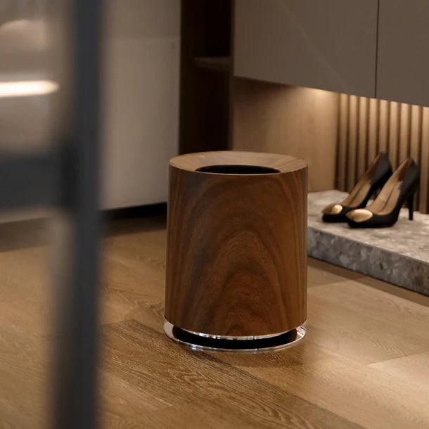 Luxury Wood Grain Trash Can