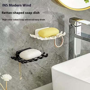 Self Adhesive Wall Mounted Soap Holder | No Drill Bathroom Soap Stand