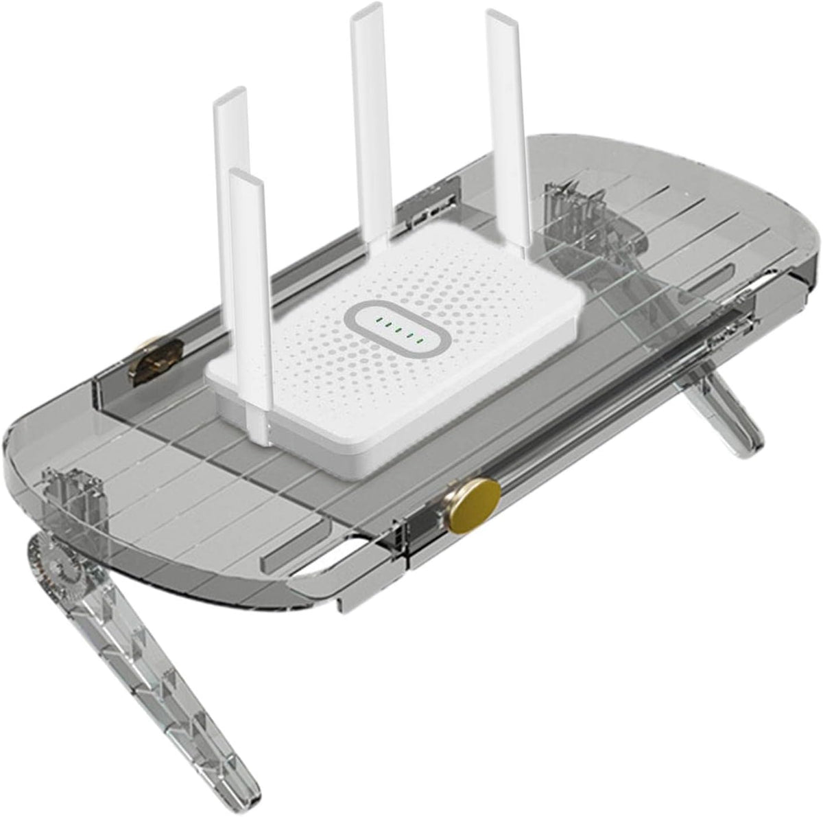 Screen Top Shelf Mount TV Screen Top Storage Rack for Cellphone Stand Router
