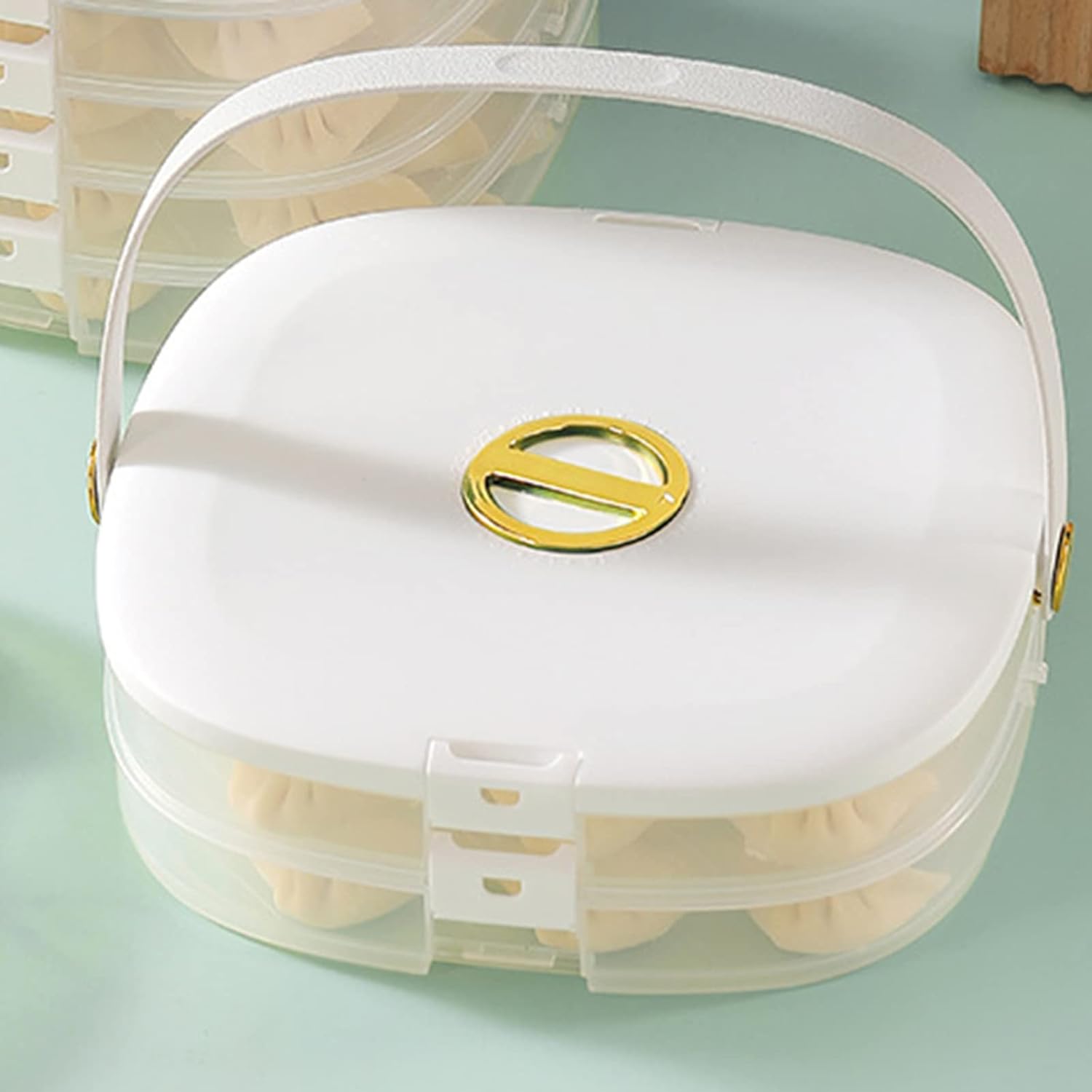Multiple-Layer Dumplings Organizer | Stackable Freezer Storage for Fresh, Tidy Dumplings
