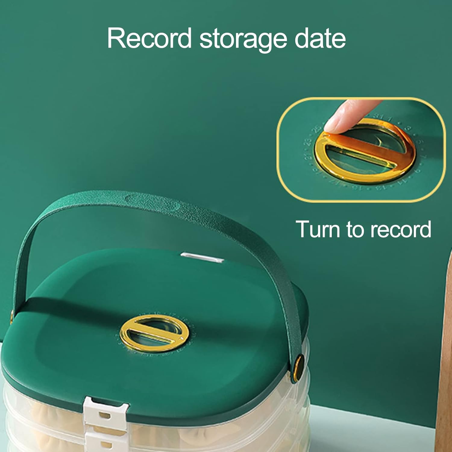 Multiple-Layer Dumplings Organizer | Stackable Freezer Storage for Fresh, Tidy Dumplings