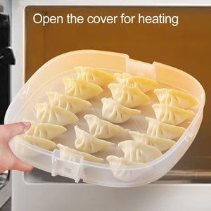 Multiple-Layer Dumplings Organizer | Stackable Freezer Storage for Fresh, Tidy Dumplings