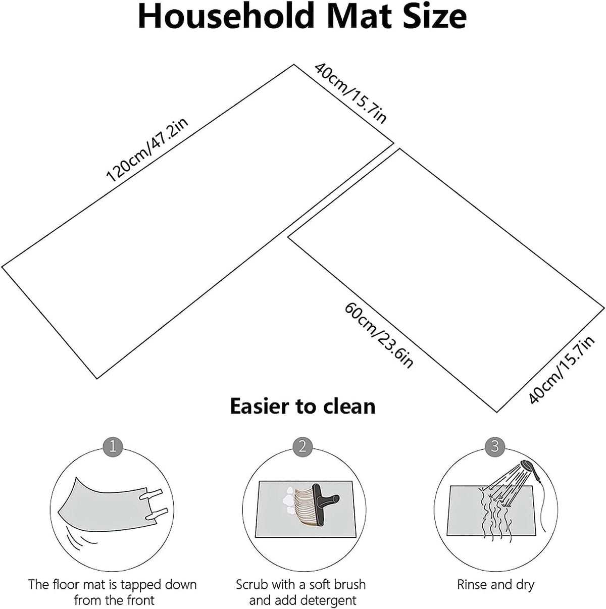 Waterproof Memory Foam Kitchen Mat - Anti-Fatigue Comfort Runner Rug