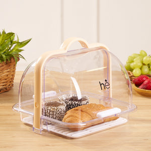 Fresh Keeper Acrylic Food Organizer | Drain Tray Vegetable Fruit Storage Container