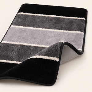 Anti-Skid Water Absorbent Door Mat 60x40 cm | Soft Microfiber Entrance Floor Mat for Bathroom, Living Room, Kitchen & Office | Dark Grey