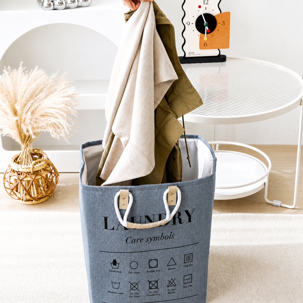 Foldable Fabric Laundry Hamper Bag | Square Shape Clothes Organizer Basket for Laundry & Home Storage