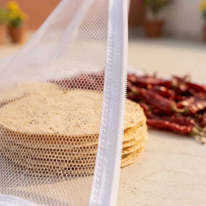 Multipurpose Drying Mat for Papad, Chilli, Rice, Breathable Mesh Washable Reusable Foldable Lightweight Sun Drying Cloth