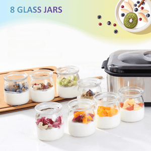 Multifunctional Stainless Steel Digital Yogurt Maker with 8 Cups | Fresh Homemade Yogurt Made Easy