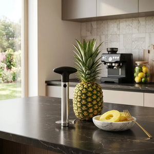 Stainless Steel Pineapple Cutter & Corer | Heavy-Duty Pineapple Peeler & Slicer Tool | Easy Fruit Cutter for Kitchen