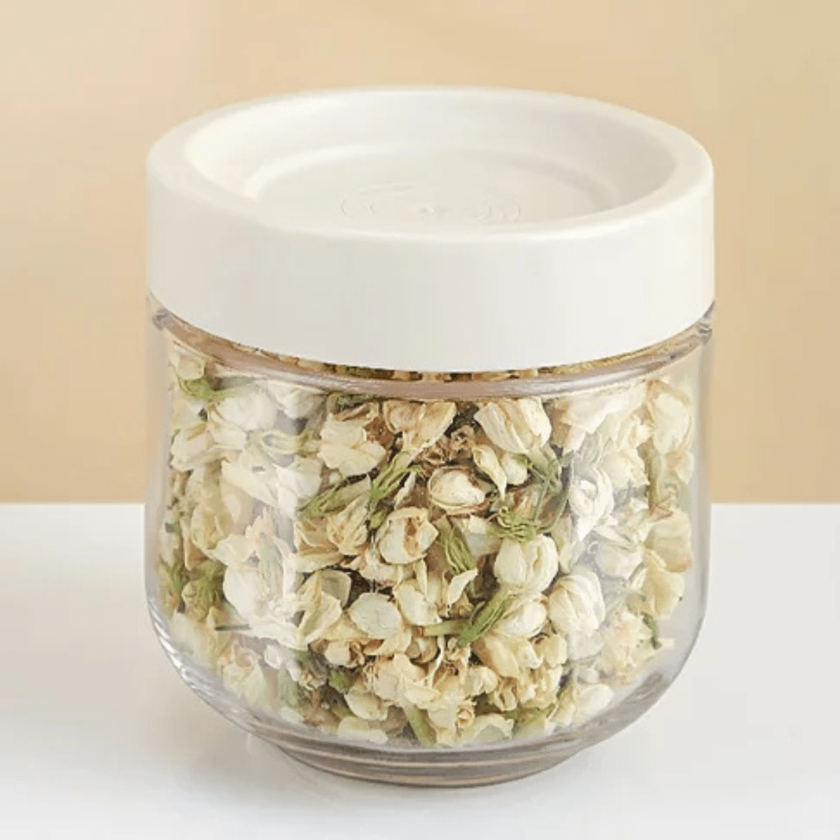 Premium 300ml Glass Airtight Food Storage Jar | Crystal Clear Pantry Organizer