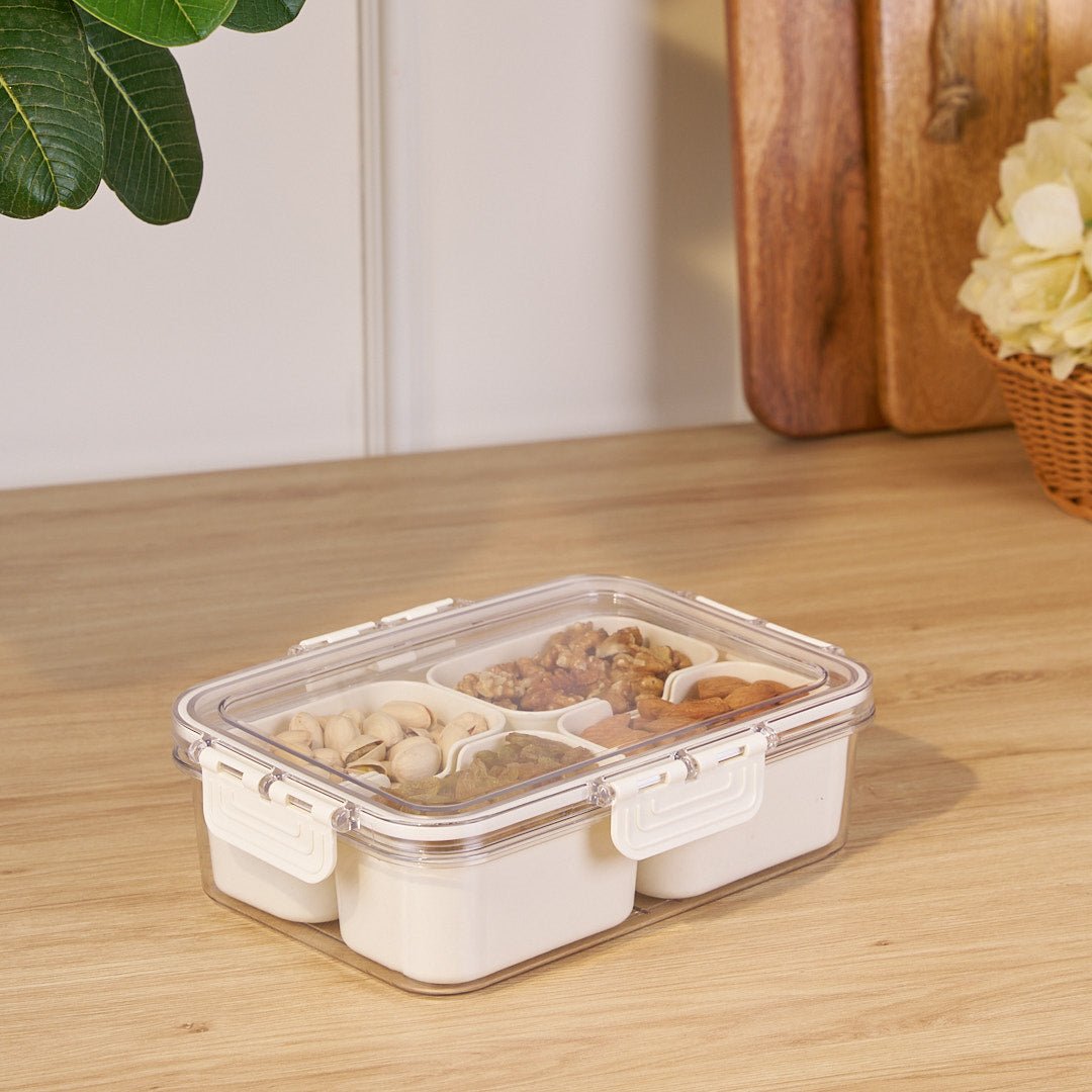 Multi-Compartment Food Storage Box | Organized Airtight Meal Prep & Pantry Solution