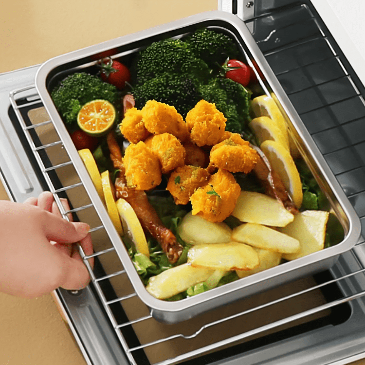 Premium Stainless Steel Food Preservation Box with Airtight Lid | Keeps Food Fresh Longer