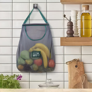 Reusable Mesh Storage Bags for Fruits & Vegetables | Washable Hanging Net Bags for Onion, Garlic & Kitchen Organization