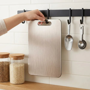 Stainless Steel Chopping Board | Heavy-Duty Food Grade Metal Cutting Board | Rustproof Multipurpose Kitchen Cutting Plate