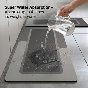 2-Piece Memory Foam Kitchen Mat Set – Waterproof Non-Slip Anti-Fatigue Cushioned Runner Rugs for Kitchen, Sink & Bathroom