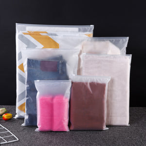 Transparent Travel Storage Bags Set of 5 | Airtight Zipper Pouches for Clothes, Toiletries & Multipurpose Packing Organizer