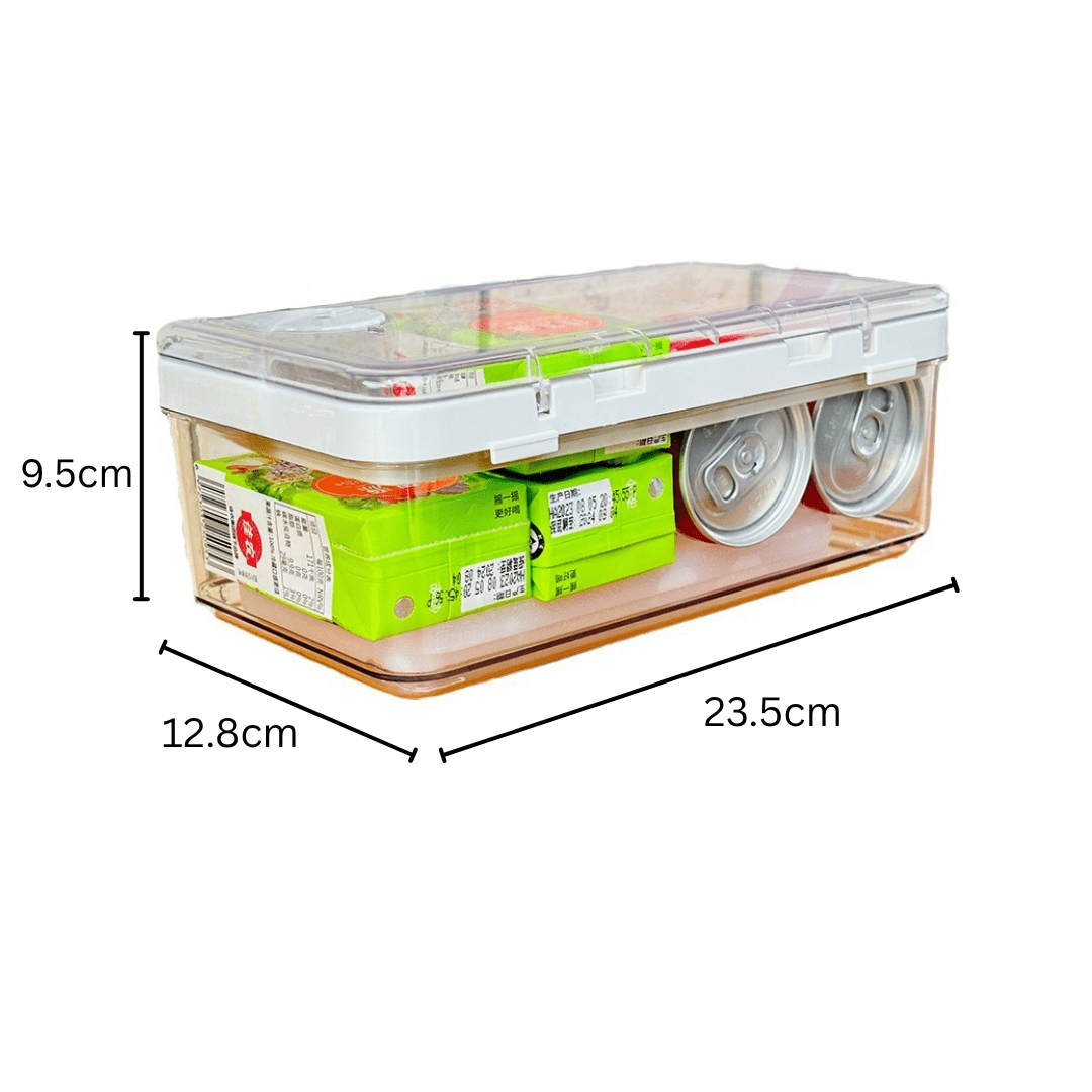 Portable Leak-Proof Crisper Box with Ice Crystals | Fresh Fruit & Snack Keeper