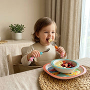 Unicorn Baby Feeding Spoon & Fork Set | Silicone Handle Stainless Steel Cutlery for Babies, Toddlers & Kids | BPA-Free Self Feeding Tableware