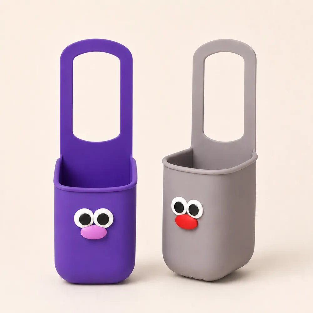 Universal Silicone Cup Holder for Stroller & Bicycle | Flexible Bottle Holder for Wheelchair, Pool Chair & Outdoor Travel