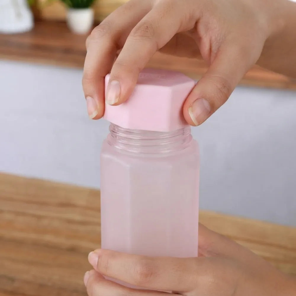 6PCS Frosty Octagon Fridge Water Bottle Set | BPA-Free Plastic Fridge Bottles for Home, Office, Kids & Daily Use