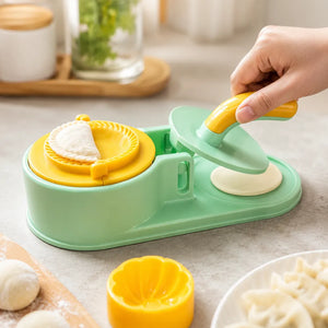 3-in-1 Dumpling Maker Machine | Momo, Gujiya, Samosa & Karanji Dough Press | Dumpling Skin Press Mould