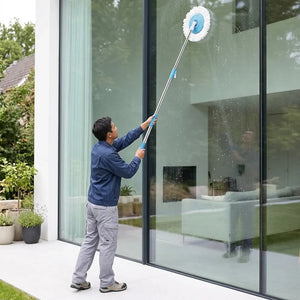 Professional Spin Mop with Telescopic Handle | Adjustable Microfiber Floor Cleaning Mop for Tiles, Wood, Marble & Wall Dusting