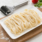 Stainless Steel Multi-Blade Noodle Cutter Roller | Manual Pasta, Dough & Pastry Cutting Tool with Ergonomic Handle