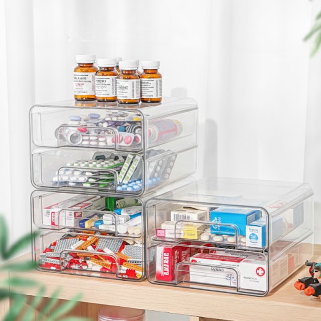 Stackable Pull-Out Fridge Storage Containers | Ventilated Produce Organizer Bins