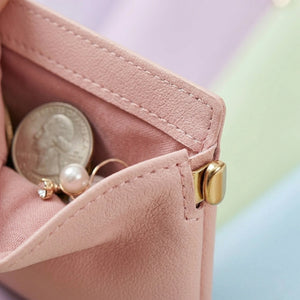 Mini Travel Cosmetic Pouch | Small Storage Bag for AirPods, Cables, Coins, Jewellery, Lipstick & Makeup Essentials (2 pcs)