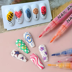 12-Color 3D Dotting Kit - DIY Nail Art for Everyone | Professional Nail Art Tools Kit for Home & Salon Use