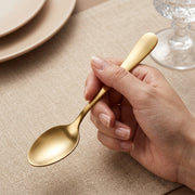 6-Piece Gold Stainless Steel Dessert Spoon Set – Mini Coffee, Tea & Ice Cream Spoons | Mirror Finish, Reusable & Dishwasher Safe (6 pcs)