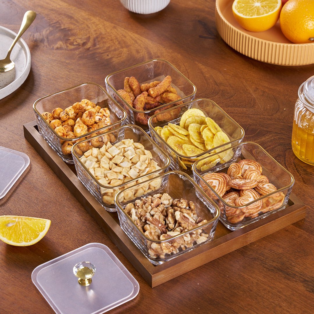 Luxury Glass Snack Box Set | Elegant Airtight Storage for Premium Kitchen Organization
