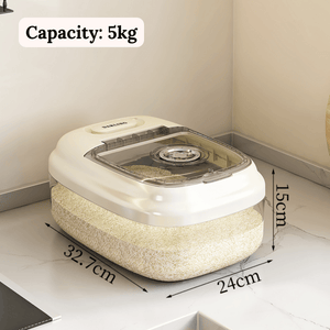 Airtight Food Storage Container with Leak-Proof Seal | Multipurpose Pantry & Fridge Organizer