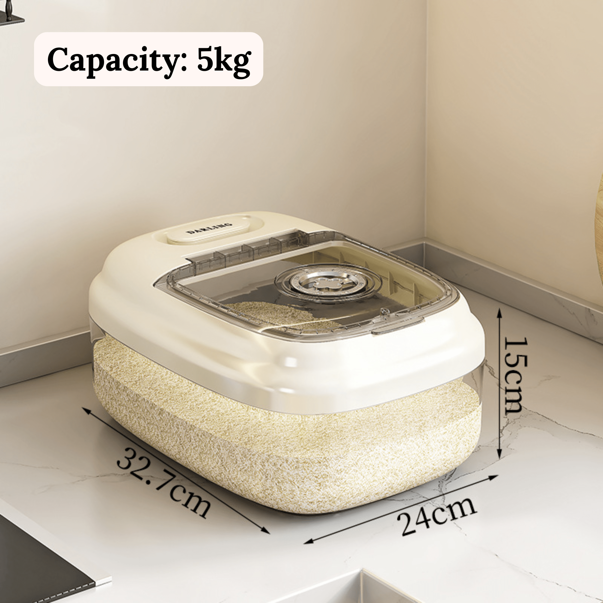 Airtight Food Storage Container with Leak-Proof Seal | Multipurpose Pantry & Fridge Organizer
