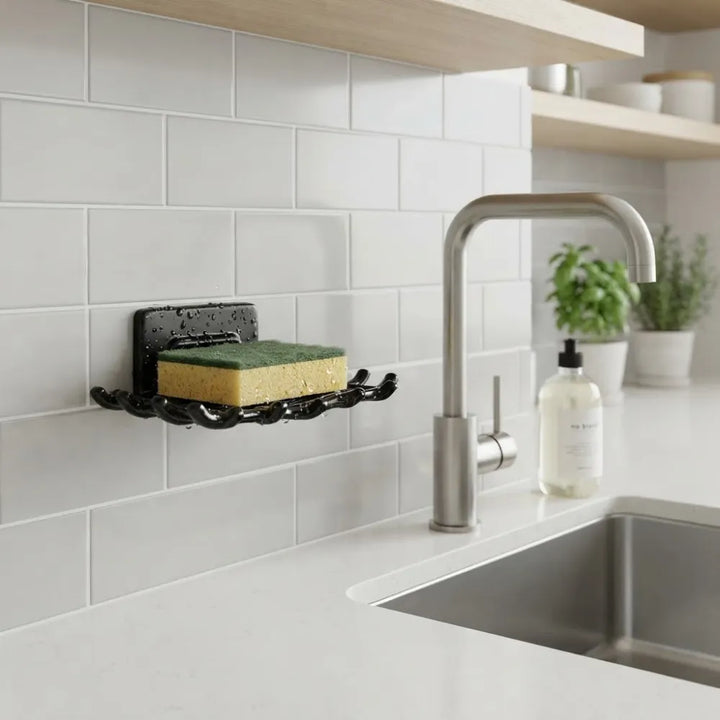 Self Adhesive Wall Mounted Soap Holder | No Drill Bathroom Soap Stand