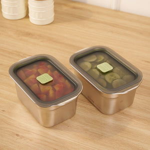 Durable Stackable Rectangular Storage Box with Secure Hinged Lid