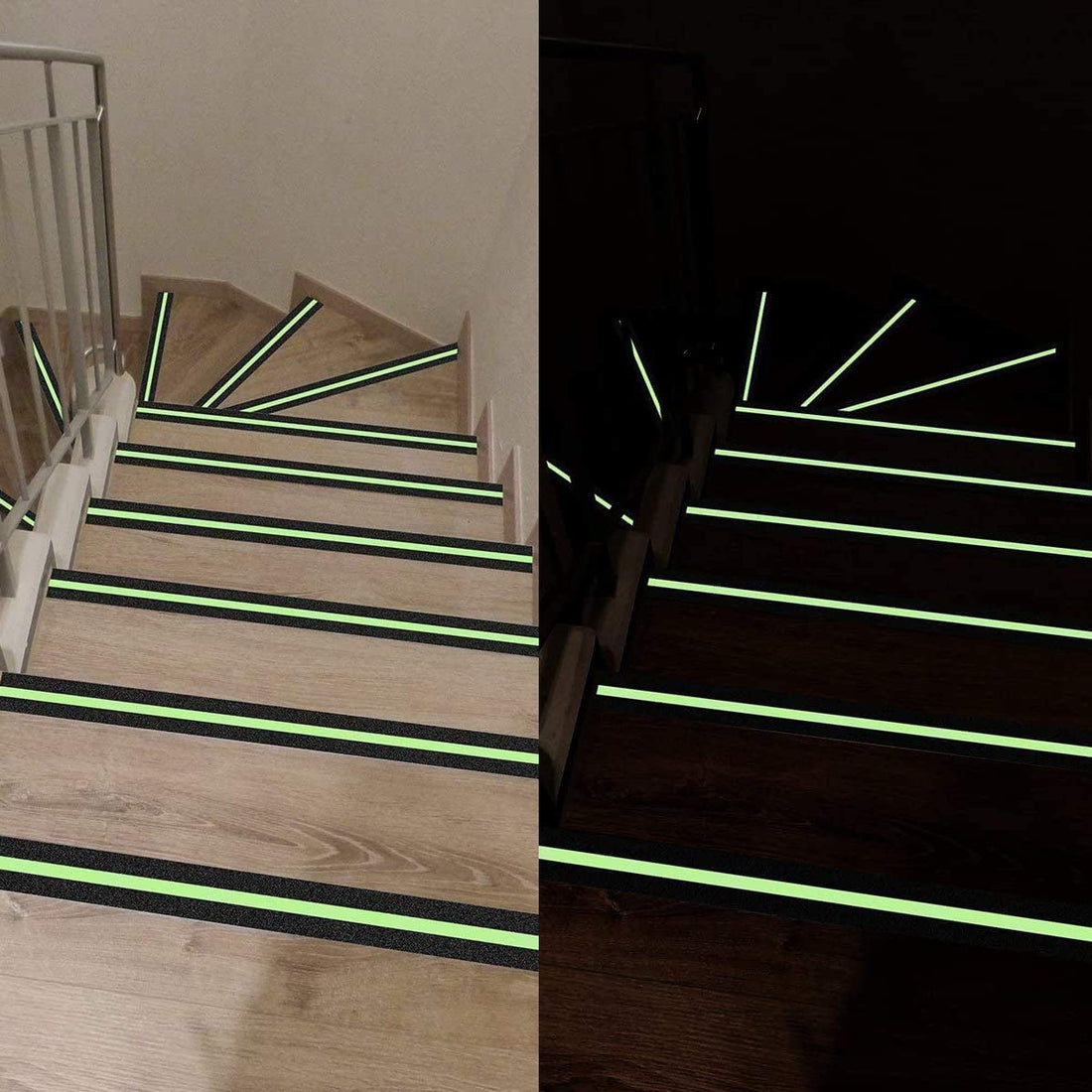 Anti-Slip Safety Grip Tape with High Visibility Glow , Ideal For Stairs & Floors-2 Inch x 5 Meters