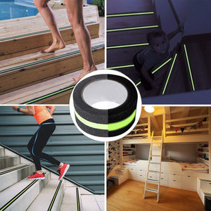 Anti-Slip Safety Grip Tape with High Visibility Glow , Ideal For Stairs & Floors-2 Inch x 5 Meters