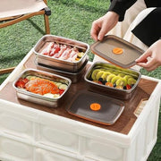 316 Stainless Steel Food Storage Container with Lid | Leakproof & Microwave Safe