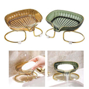Drain Soap Dish Holder | Bathroom Shower Soap Box with Drain Tray