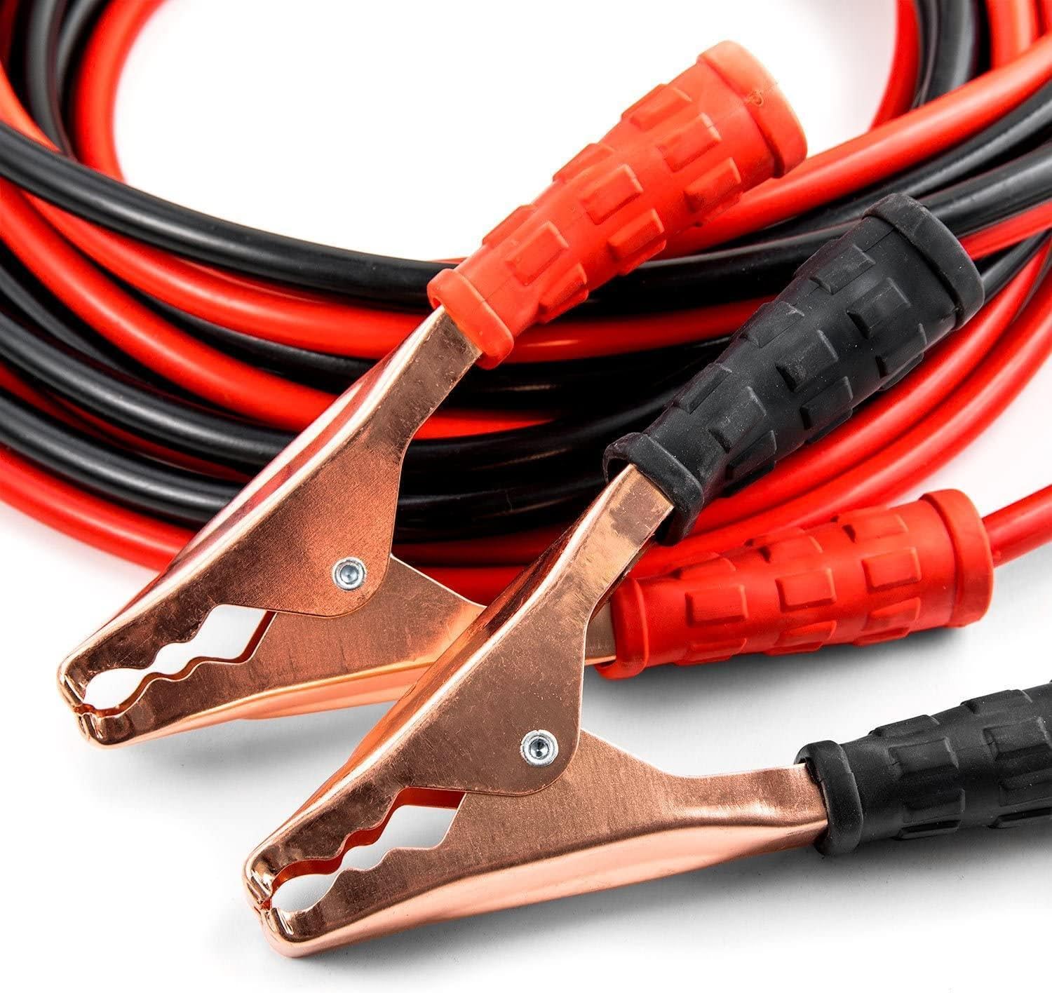 Heavy Duty Auto Jumper Cables | Emergency Battery Booster Clamps