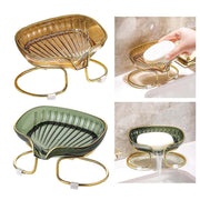 Drain Soap Dish Holder | Bathroom Shower Soap Box with Drain Tray