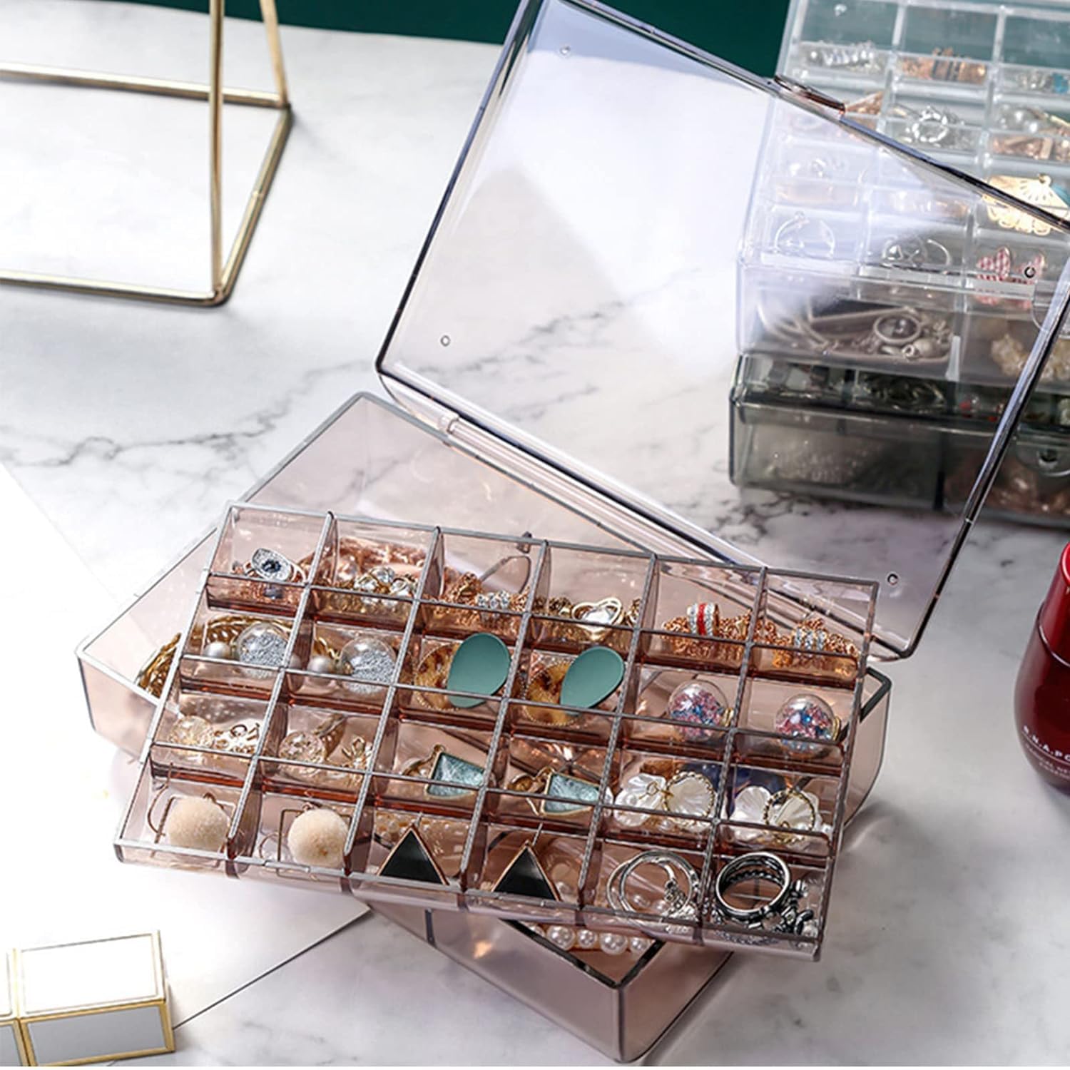 2-Layer Jewelry Organizer Box