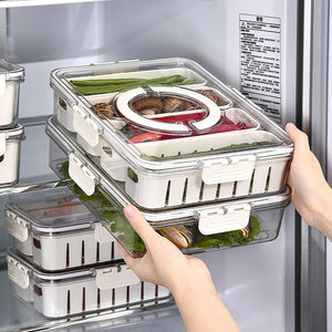 Multi Compartments Food Storage Box (4 Compartment) | Airtight Snack Storage Container